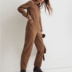 Madewell Tan Utility Jumpsuit